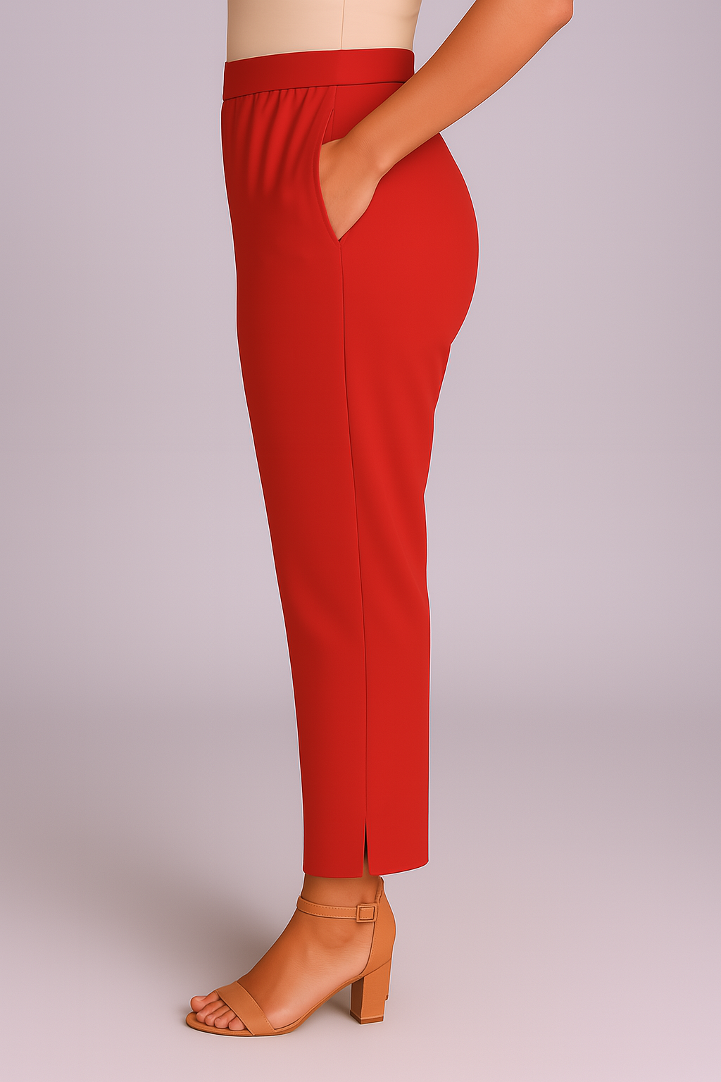 Tomato Women's Solid Cotton Lycra Kurti Pant
