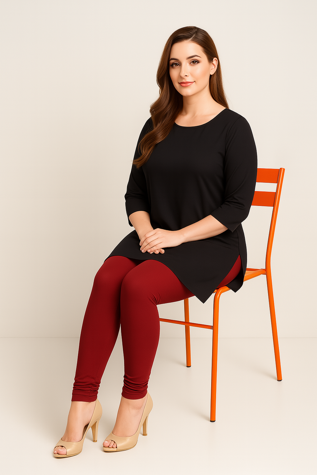 Baby Malive Women's Solid Churidar Stretchable Cotton Blend Legging