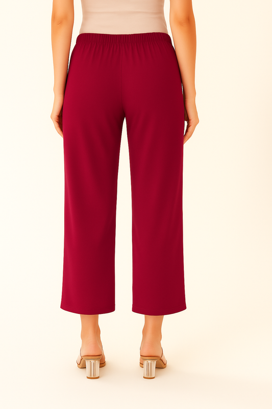 Rani Women's Solid Regular Fit Flare Kurti Pant