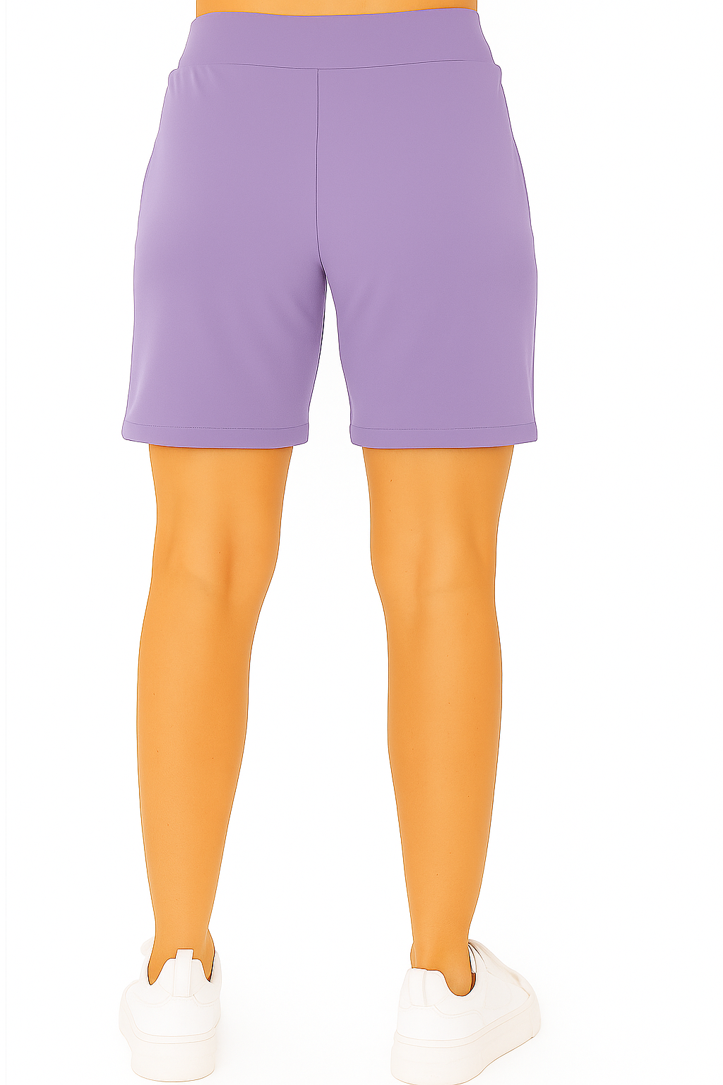 Purple Rose Women's Solid Regular Fit Lycra Shorts