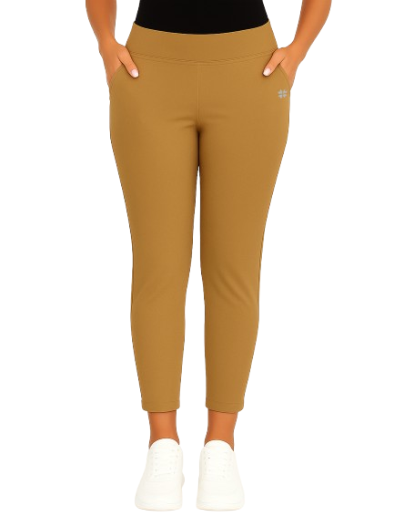 Biscuit Women's Solid Elasticated Lounger Pant