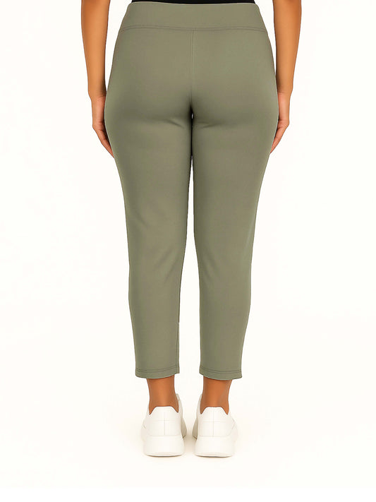 Steel Grey Women's Solid Elasticated Lounger Pant