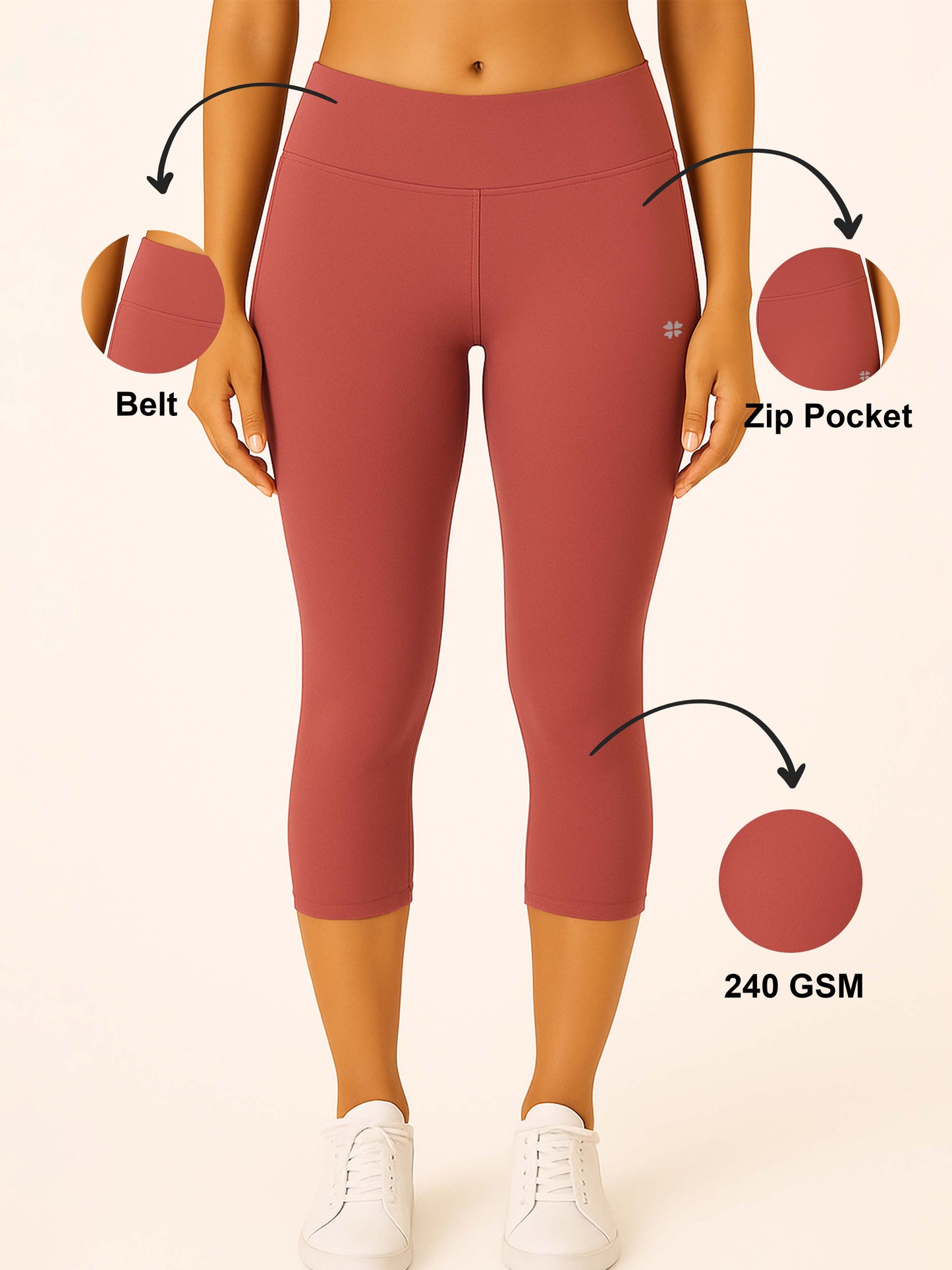 Onion Women's Solid Capri pant
