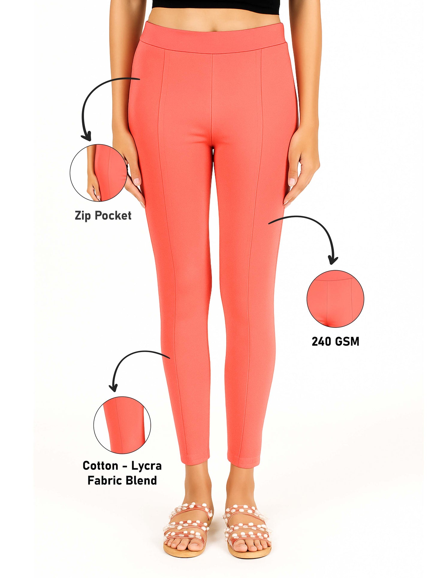 Coral Women's Solid Pleated Pant