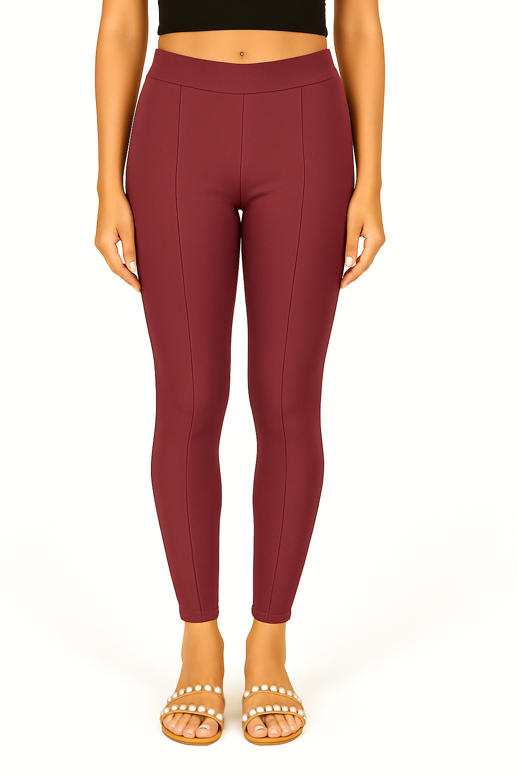 Onion Women's Solid Pleated Pant