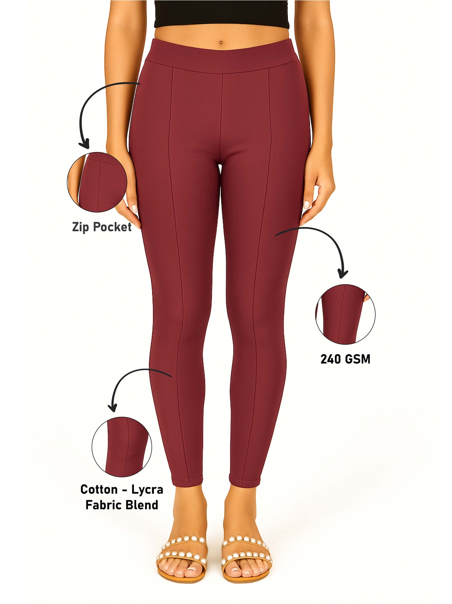 Onion Women's Solid Pleated Pant