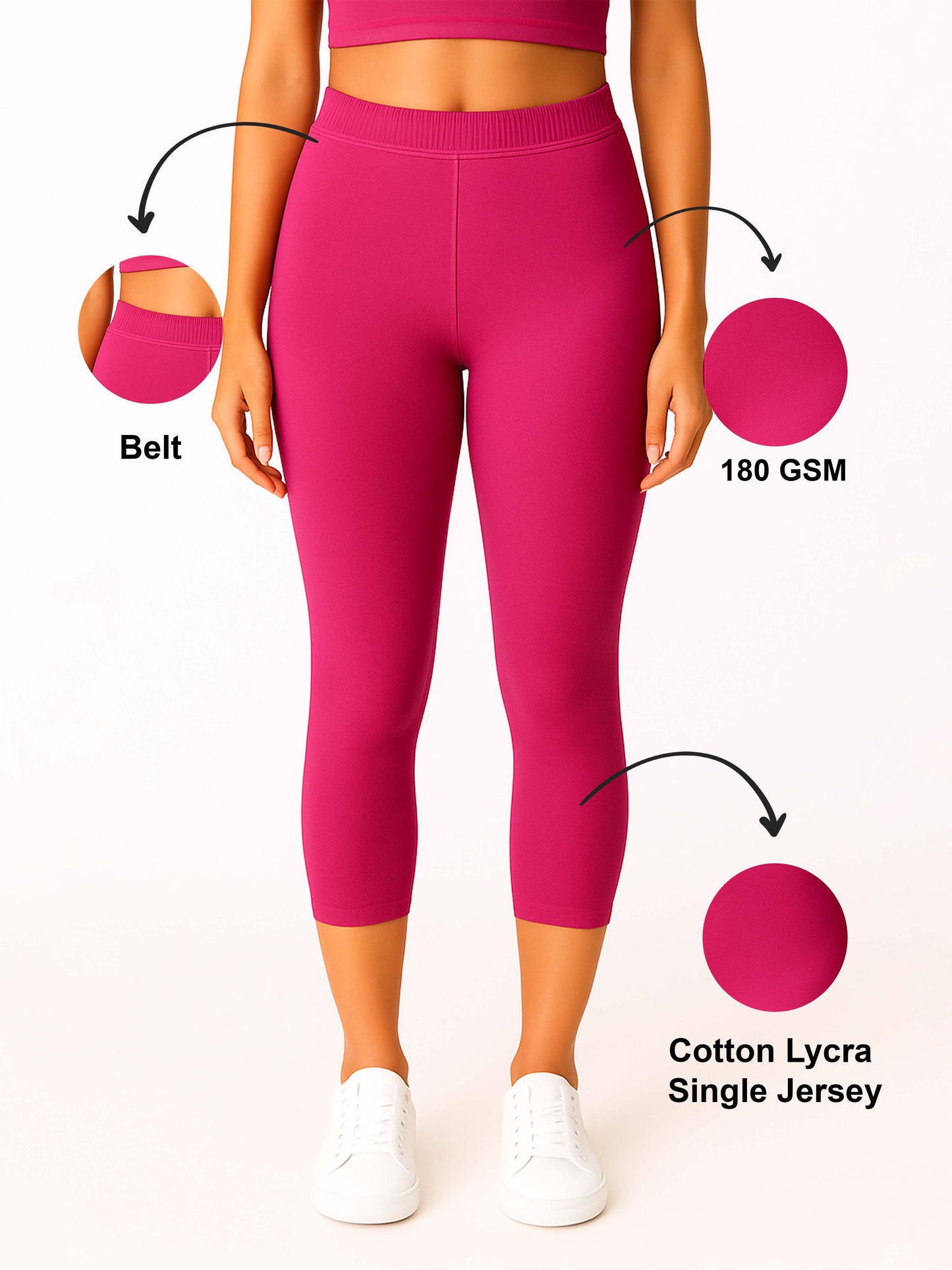 Rani Women’s Solid Casual Capri