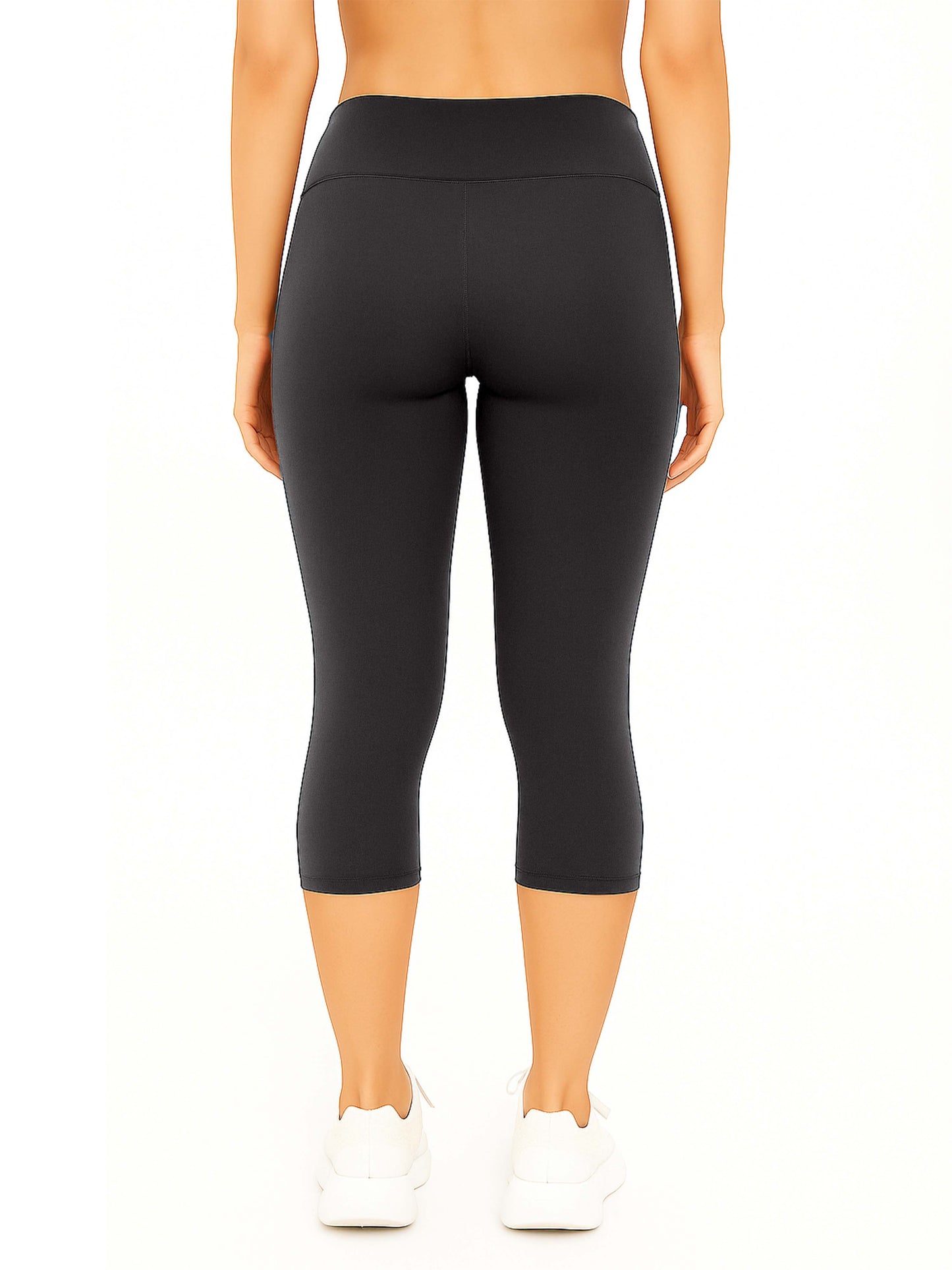 Charcoal Women's Solid Capri pant