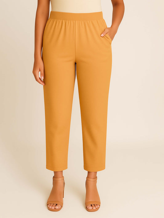 Sand Women's Solid Cotton Lycra Kurti Pant
