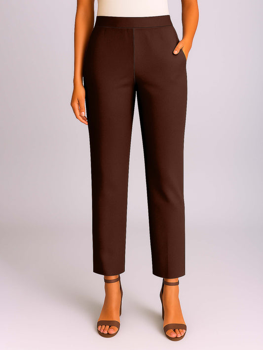 Hot Chocolate Women's Solid Cotton Lycra Kurti Pant