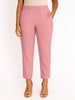 Fragrant Lilac Women's Solid Cotton Lycra Kurti Pant
