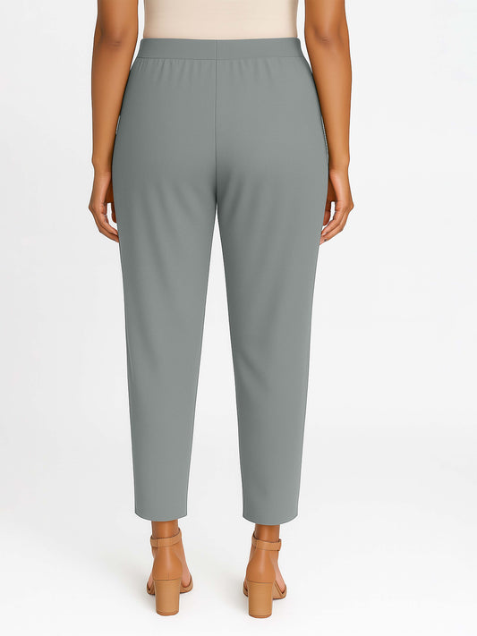 Limestone Women's Solid Cotton Lycra Kurti Pant