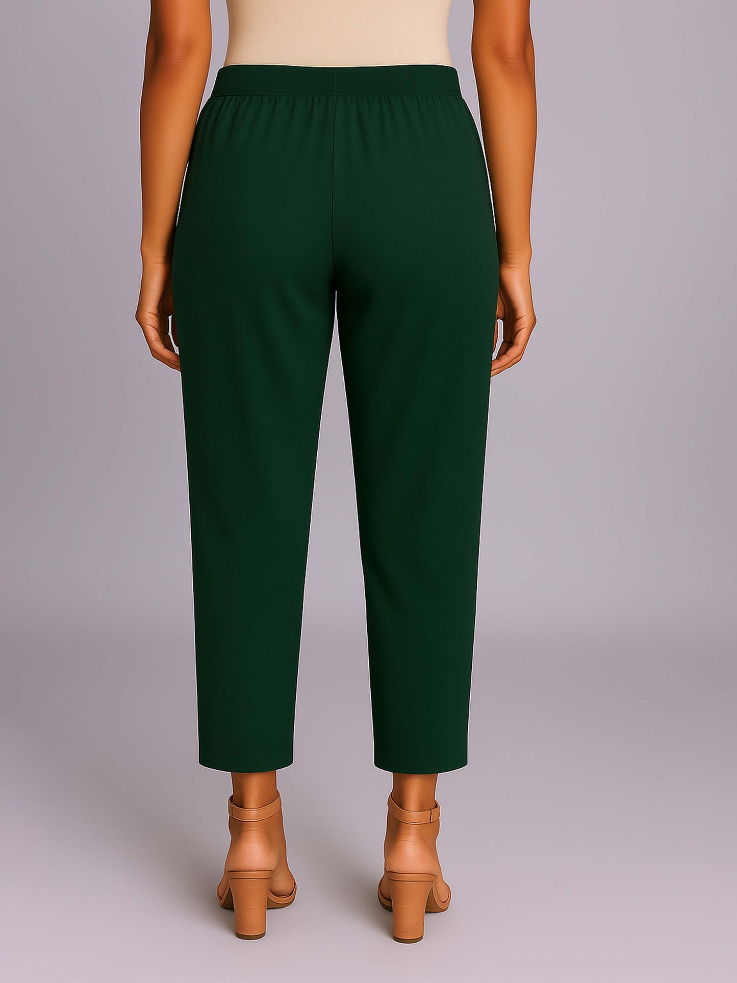 Rama Green Women's Solid Cotton Lycra Kurti Pant