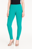 Aqua Green Women's Solid Churidar Stretchable Cotton Blend Legging