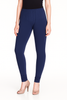 Cornflower Blue Women's Solid Churidar Stretchable Cotton Blend Legging