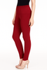 Blood Red Women's Solid Churidar Stretchable Cotton Blend Legging