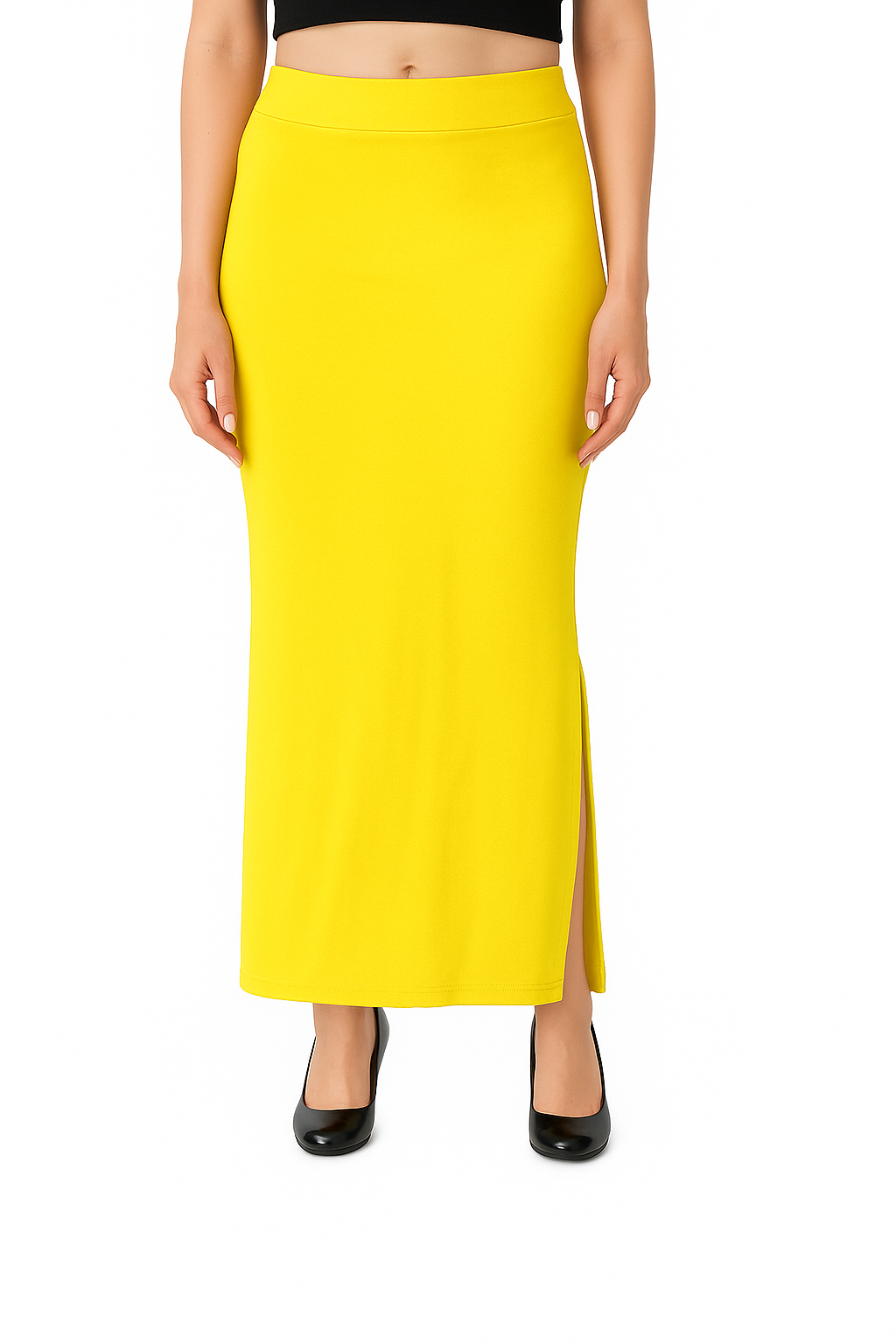 Sunshine Yellow Women's Solid Shapewear