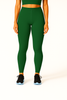 Forest Green Women's Ankle Length Stretchable Cotton Lycra Leggings