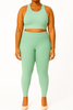 Apple Green Women's Ankle Length Plus Size Stretchable Cotton Lycra Leggings