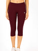 Maroon Women's Solid Capri pant