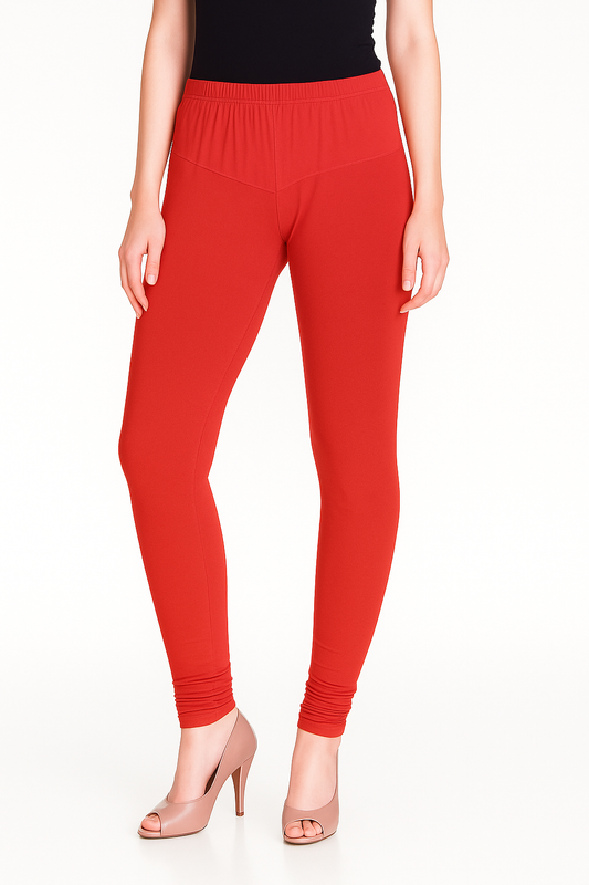 Tomato Women's Solid Churidar Stretchable Cotton Blend Legging