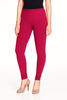 Fuchsia Women's Solid Churidar Stretchable Cotton Blend Legging