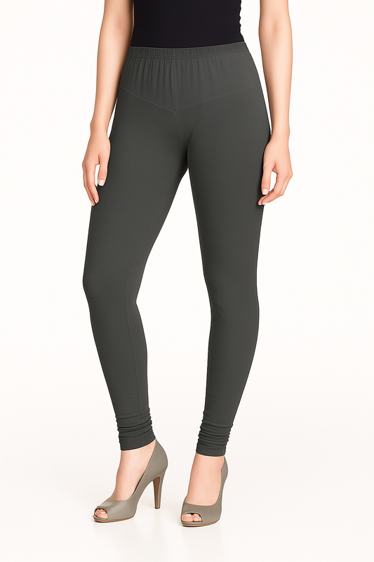 Ashes Roses Women's Solid Churidar Stretchable Cotton Blend Legging