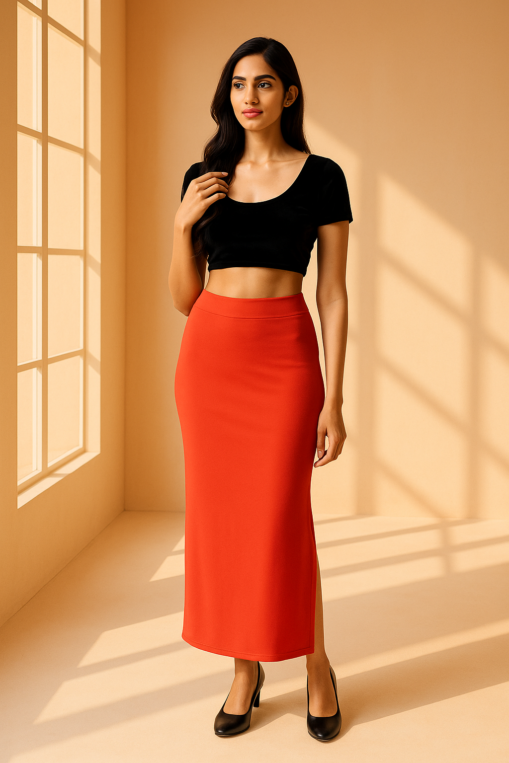 Fresh Salmon Women's Solid Shapewear