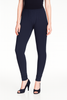 Denim Blue Women's Solid Churidar Stretchable Cotton Blend Legging