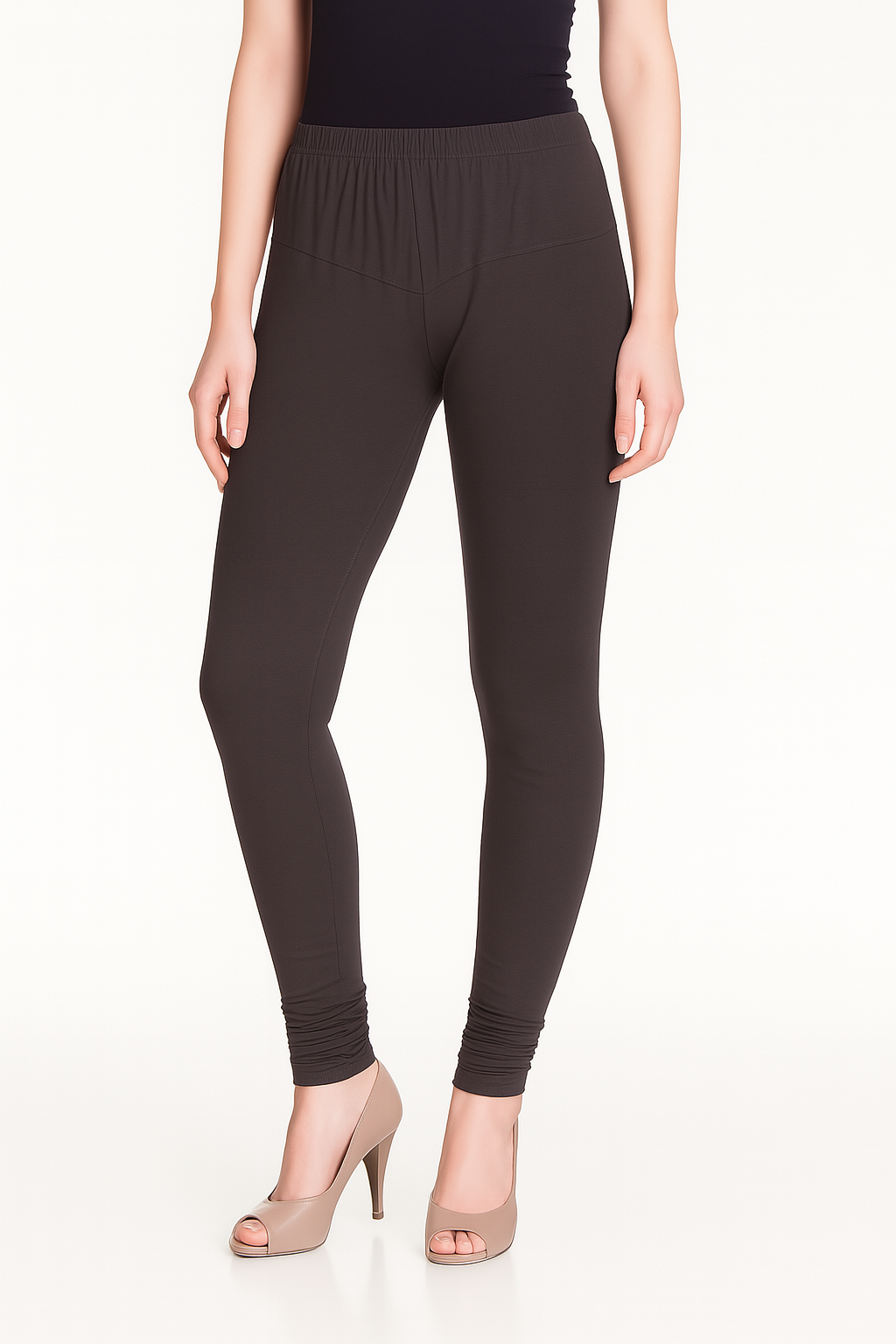 Zinc Women's Solid Churidar Stretchable Cotton Blend Legging