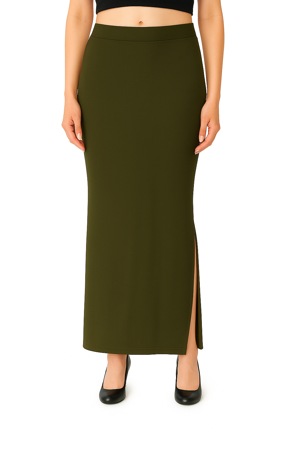 Dark Mehendi Women's Solid Shapewear