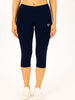 Navy Women's Solid Capri pant