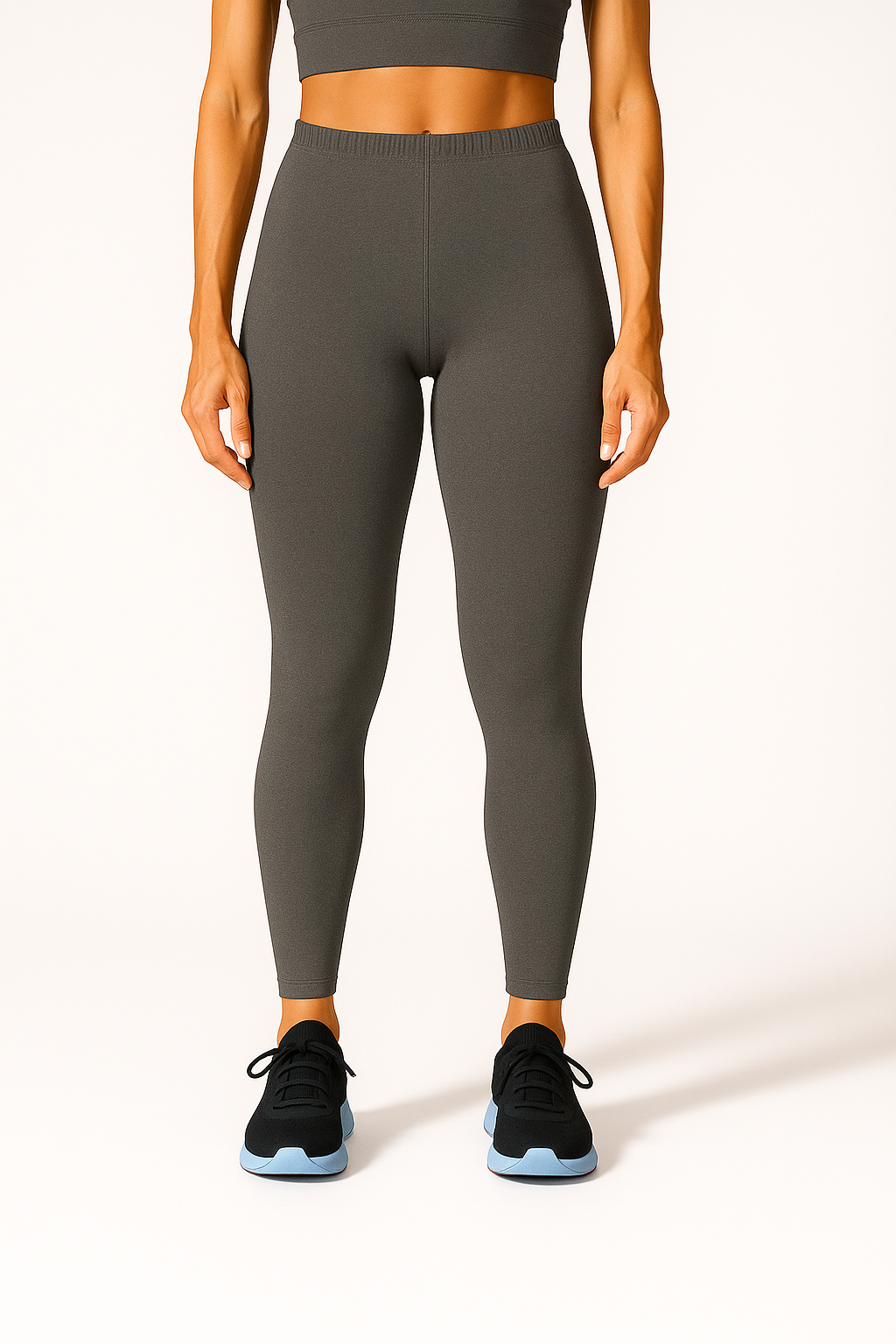 Women's Ankle Length Slim Fit Soft Stretchable Ashes Roses Cotton Blend Leggings