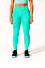 Aqua Green Women's Ankle Length Stretchable Cotton Lycra Leggings