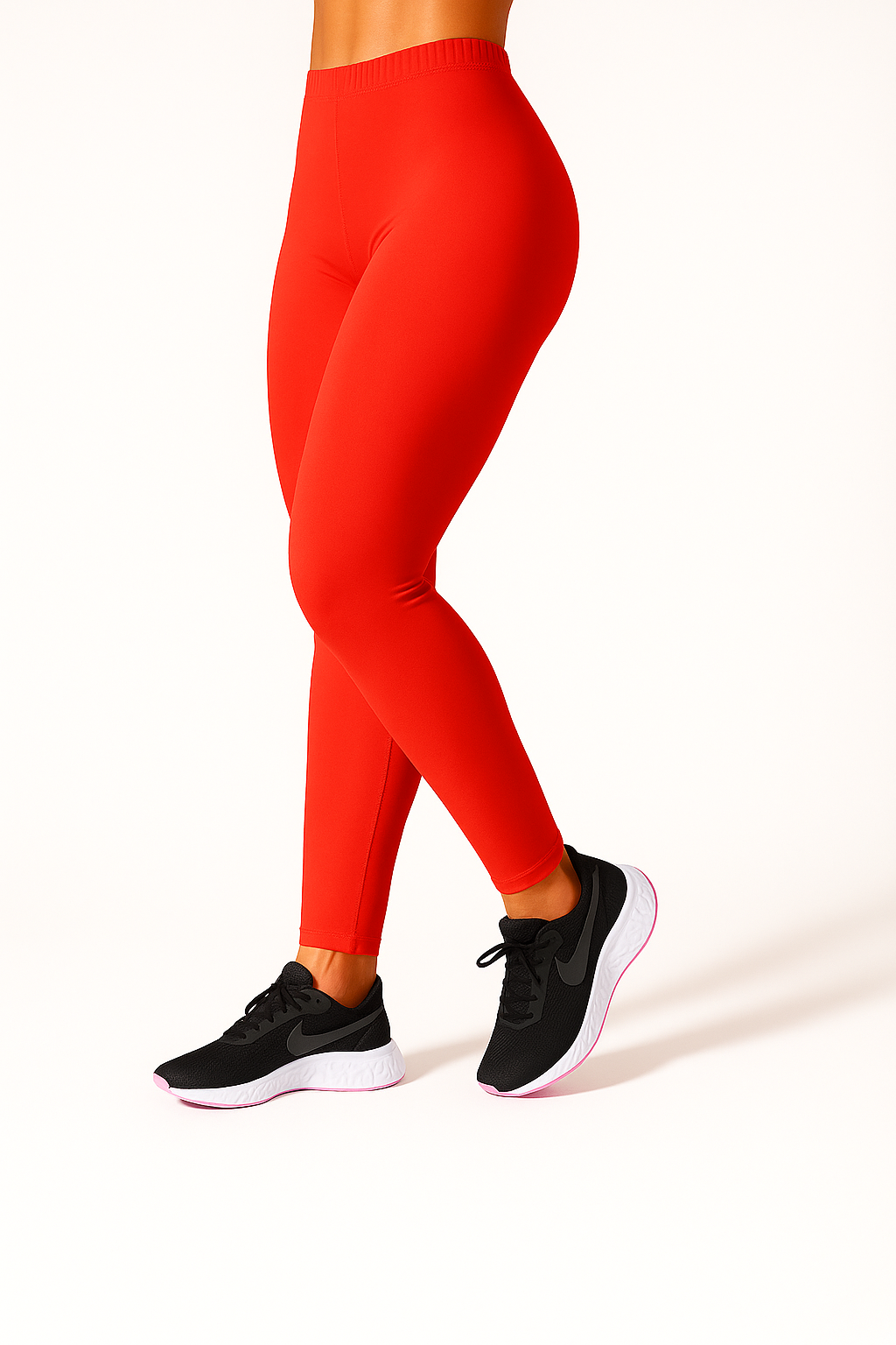 Women's Ankle Length Slim Fit Soft Stretchable Cotton Blend Nasturtium Leggings