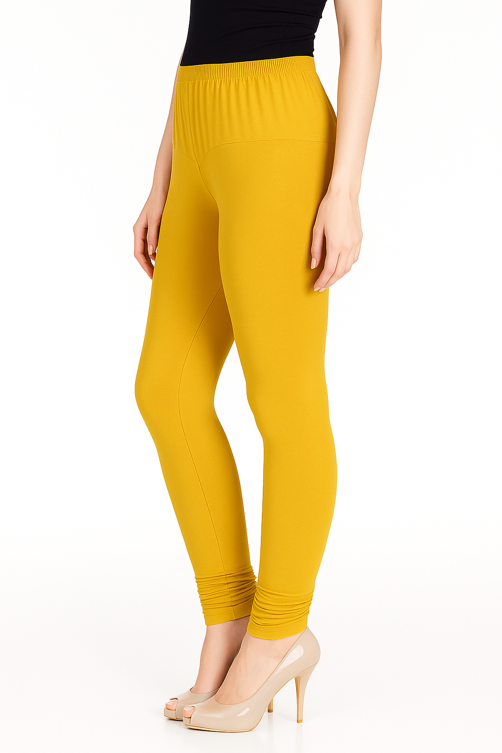 Hot Rani Women's Solid Churidar Stretchable Cotton Blend Legging