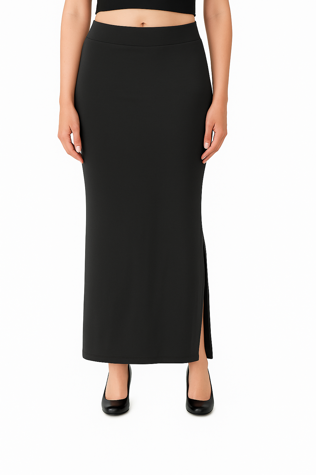 Charcoal Women's Solid Shapewear