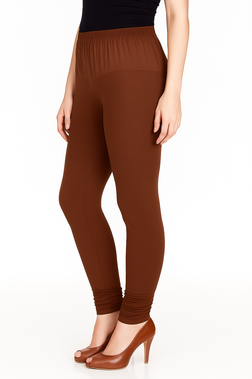 Auburn Women's Solid Churidar Stretchable Cotton Blend Legging
