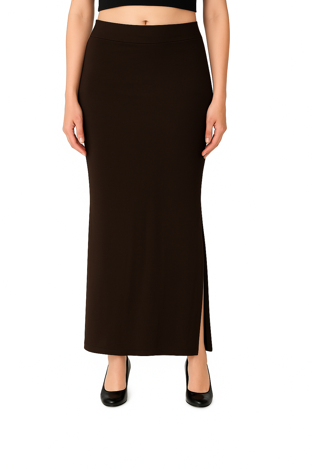 Deep Brown Women's Solid Shapewear
