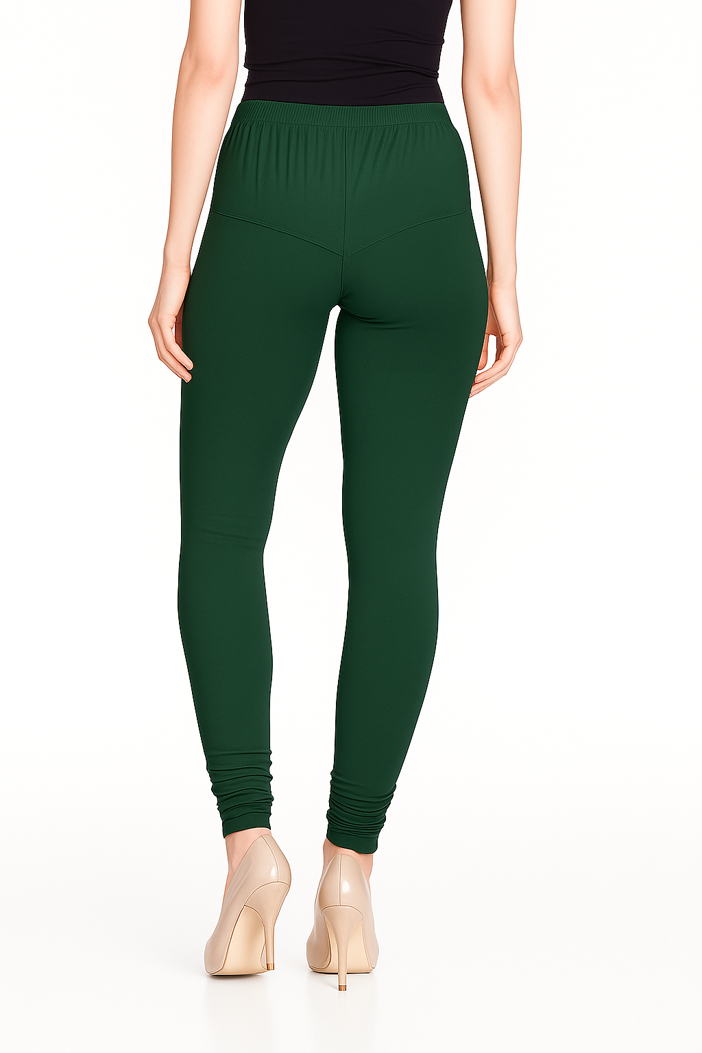 Foxtons Women's Solid Churidar Stretchable Cotton Blend Legging
