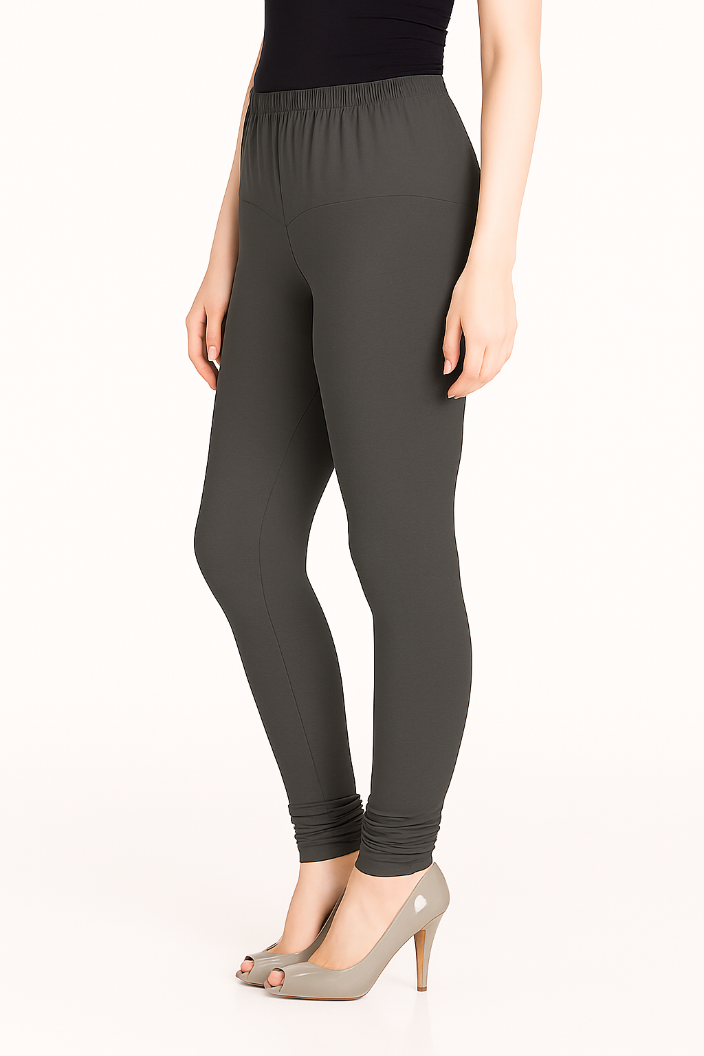 Ashes Roses Women's Solid Churidar Stretchable Cotton Blend Legging