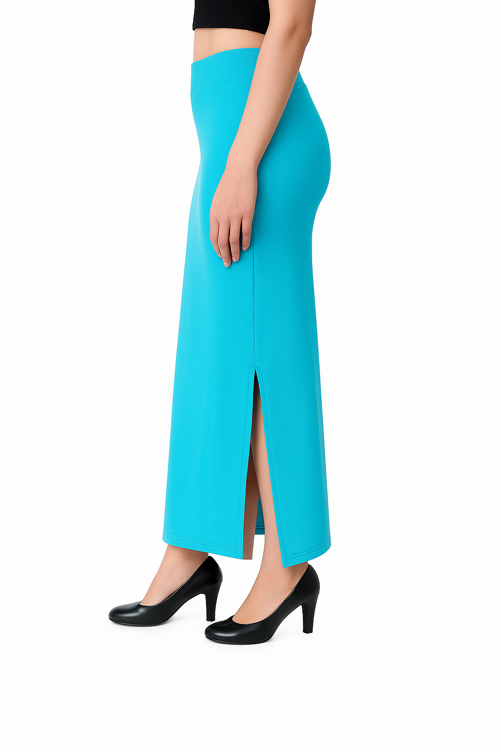 Light Blue Women's Solid Shapewear