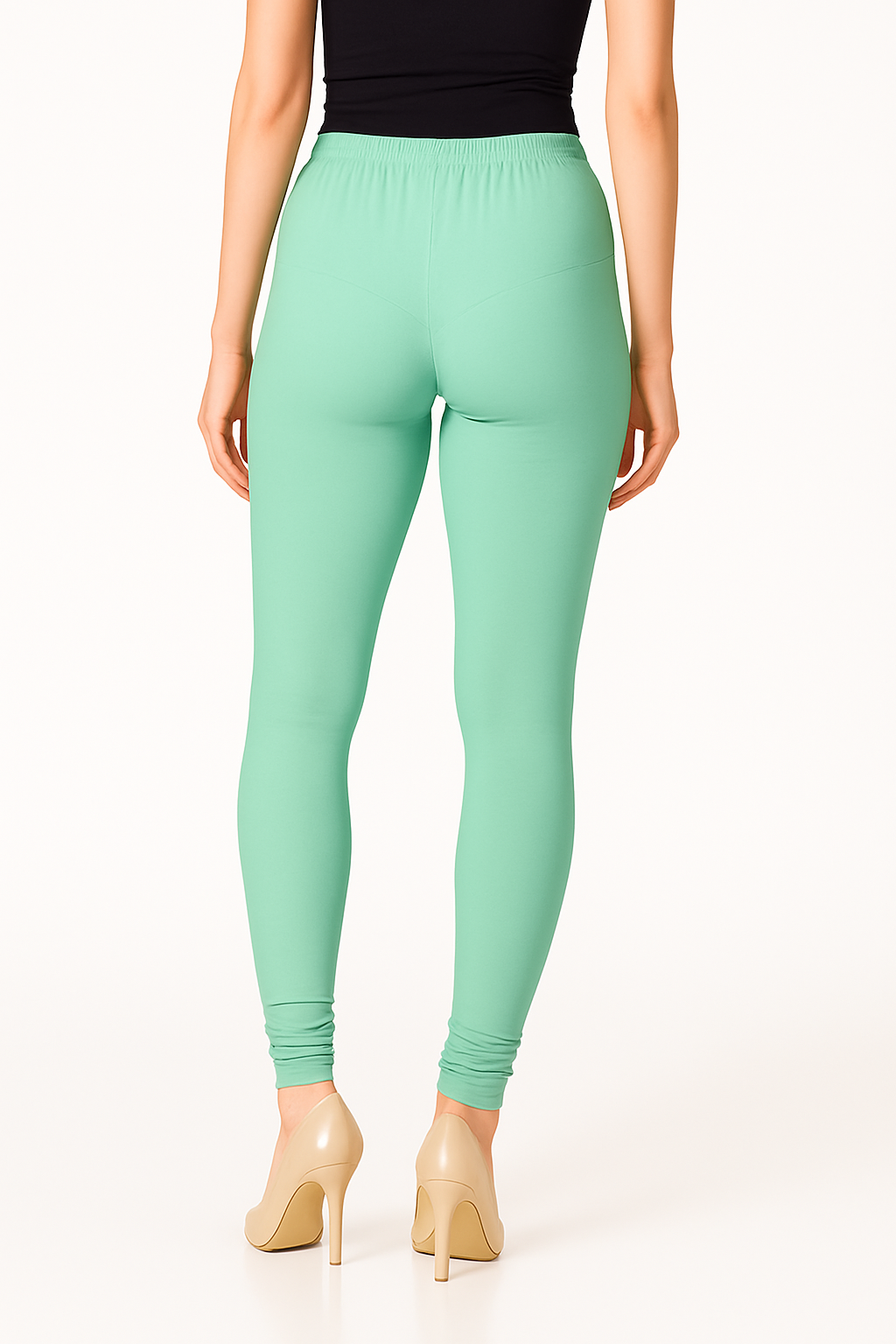 Kiwi Women's Solid Churidar Stretchable Cotton Blend Legging
