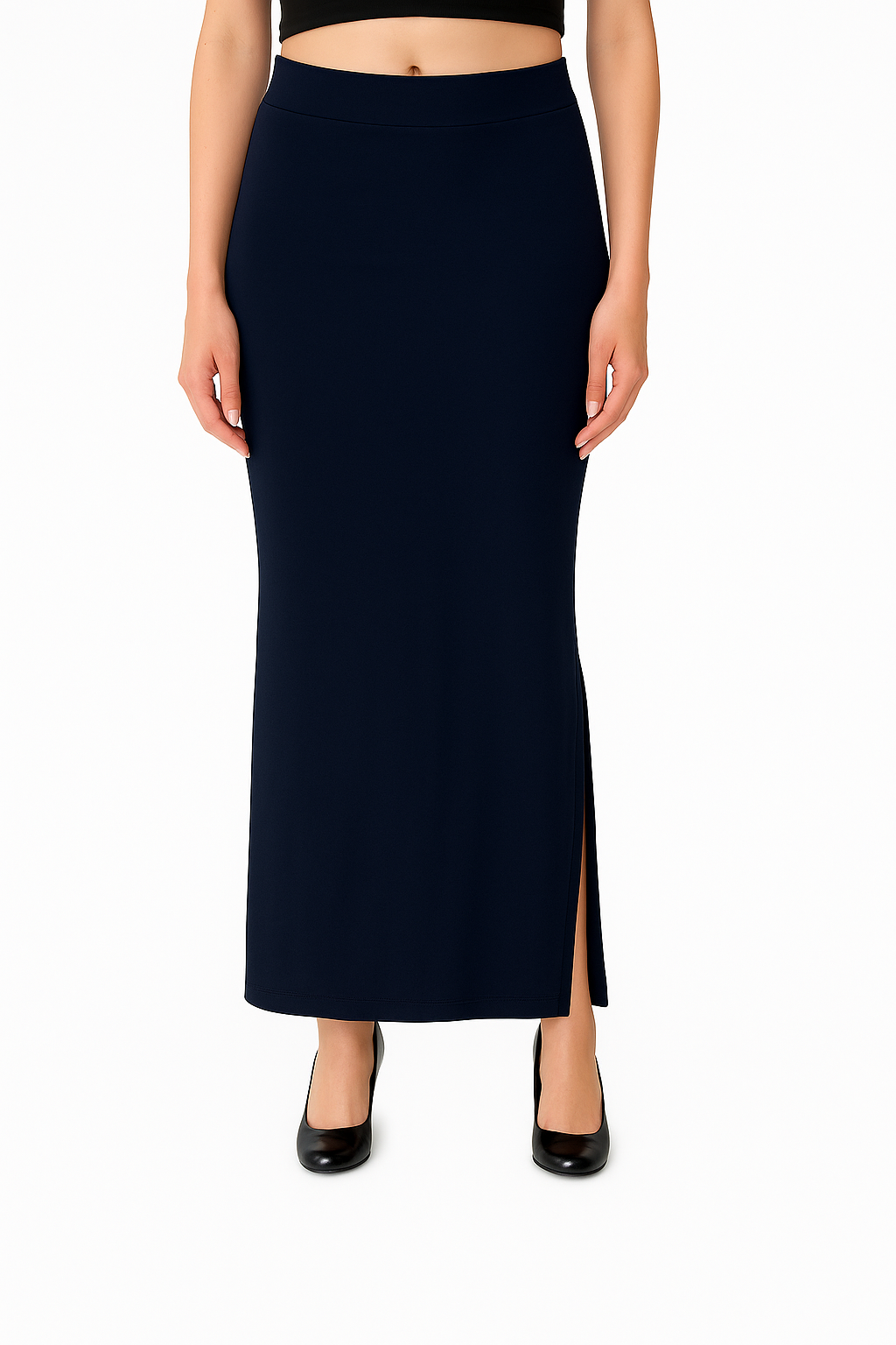 Navy Women's Solid Shapewear