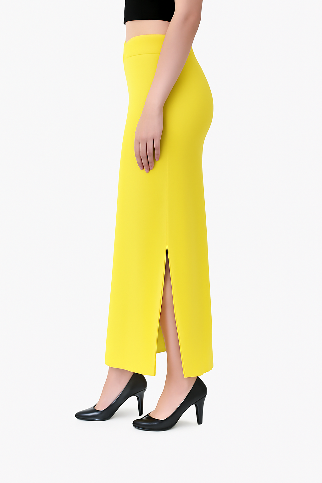 Sunshine Yellow Women's Solid Shapewear