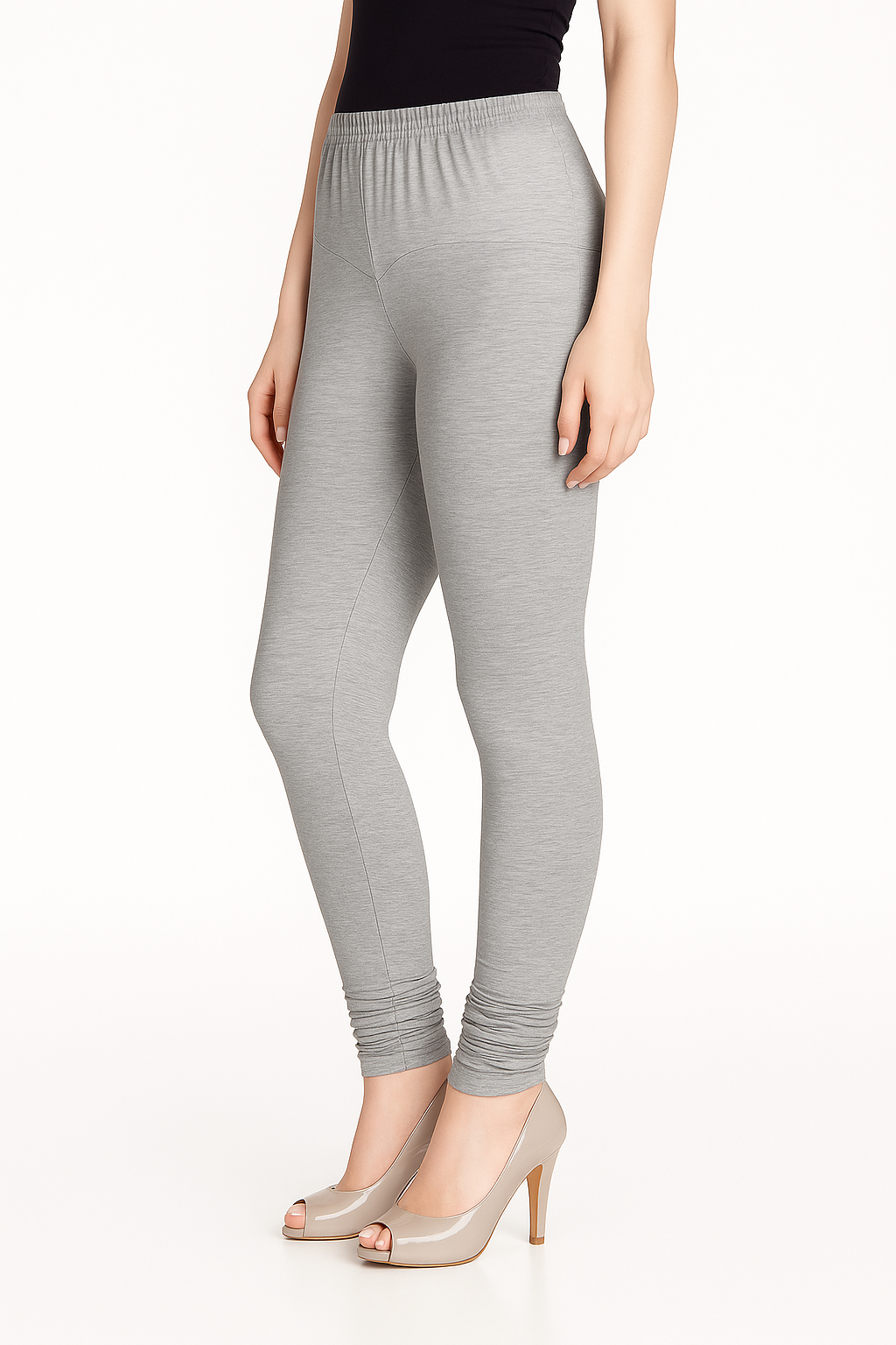 Cloud Women's Solid Churidar Stretchable Cotton Blend Legging