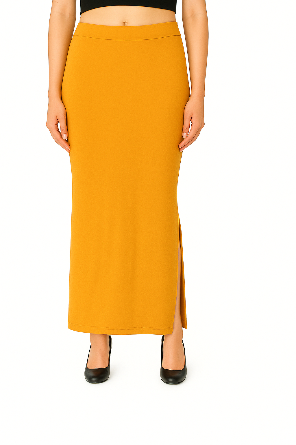 Gold Women's Solid Shapewear