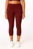 Maroon Women’s Solid Casual Capri