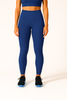 Cobalt Blue Women's Ankle Length Stretchable Cotton Lycra Leggings