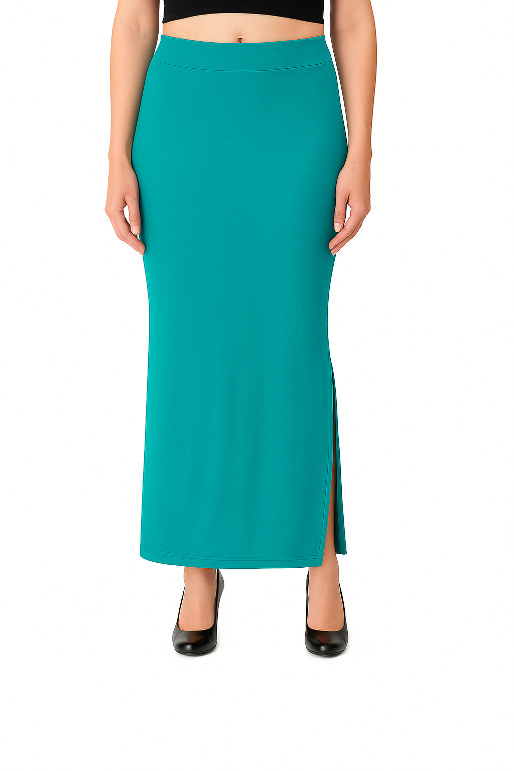 Teal Women's Solid Shapewear